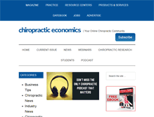 Tablet Screenshot of chiroeco.com